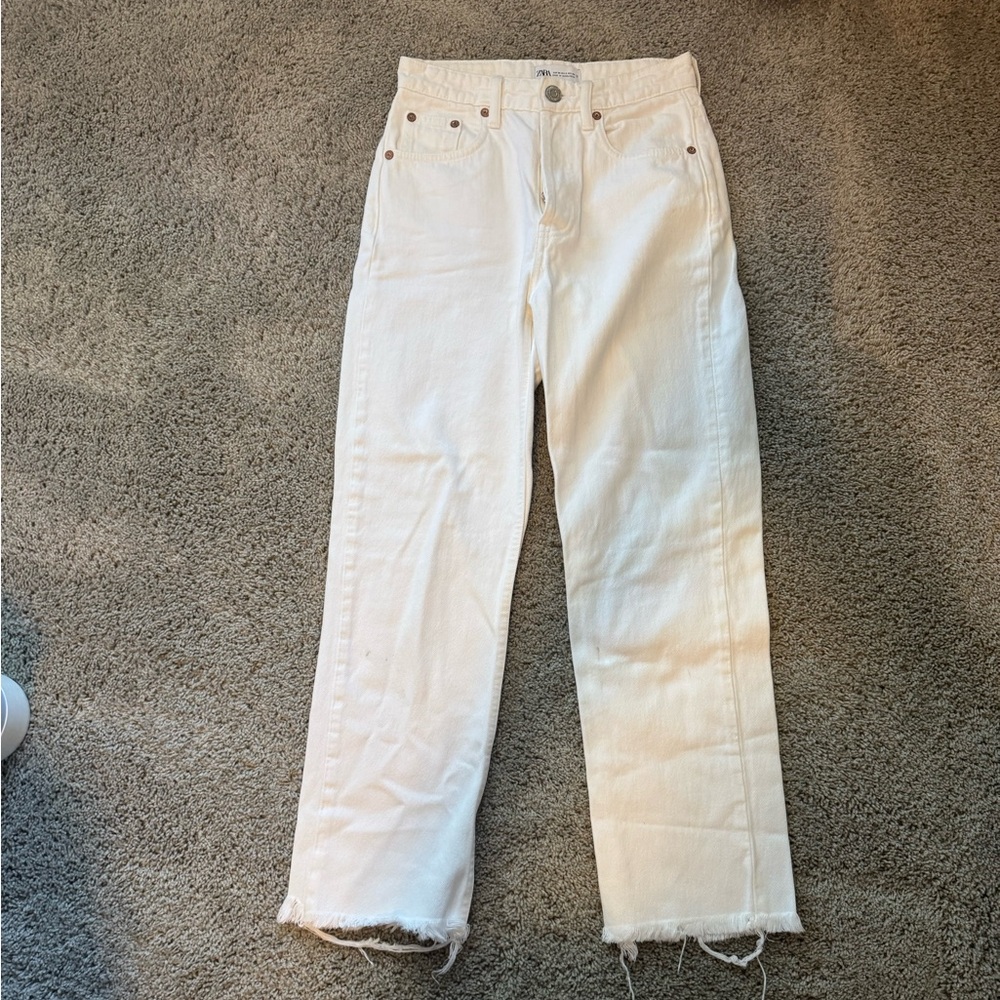 Zara White Women Jeans
